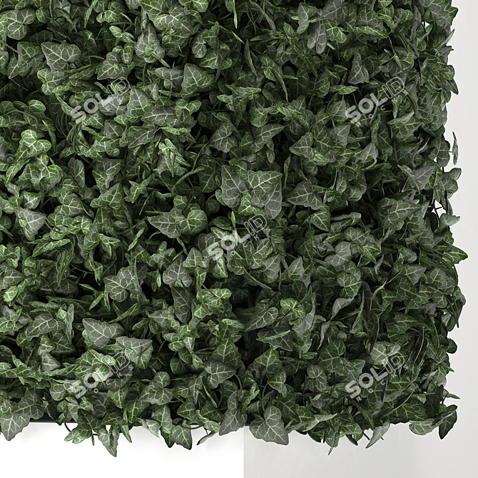 Corner Green Wall: Exotic Vertical Gardening 3D model image 4