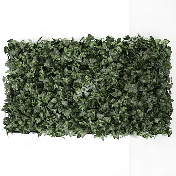 Corner Green Wall: Exotic Vertical Gardening 3D model image 6