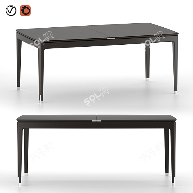 Elegance in Monceau: Roche Bobois Dining Table 3D model image 1