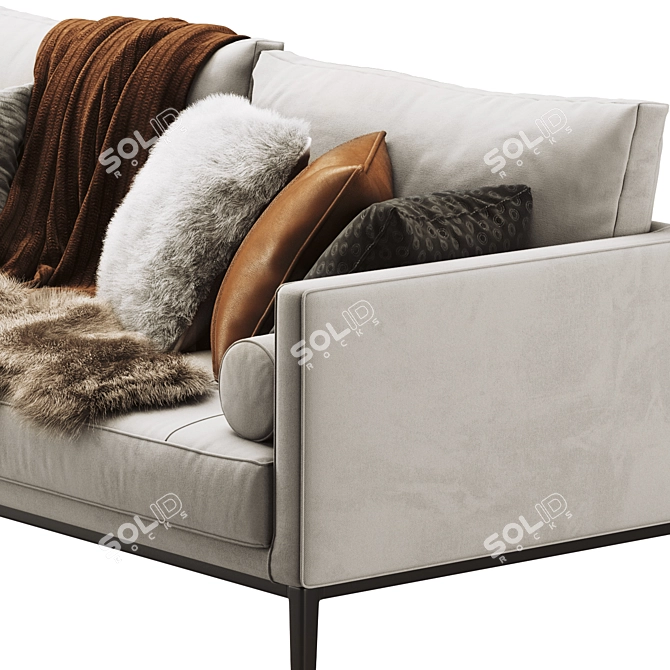 Maxalto Simpliciter Modern Sofa 3D model image 4