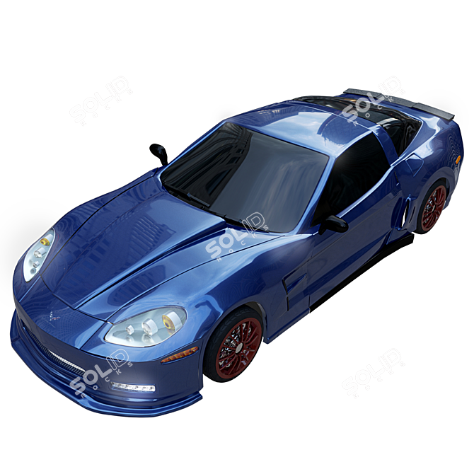 3D Chevrolet Corvette Model 3D model image 4