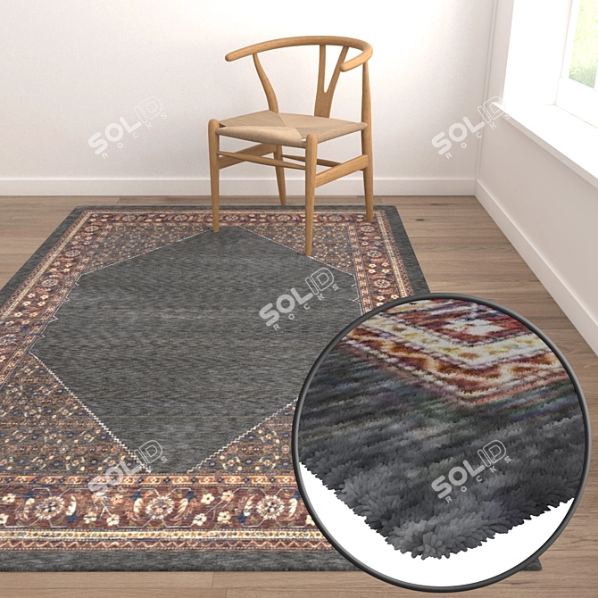 Luxury Carpet Set: High-Quality Textures 3D model image 5