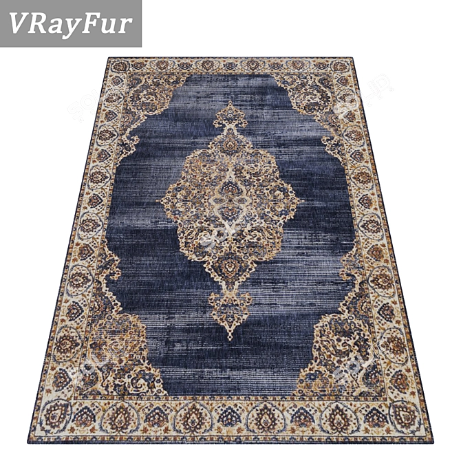 Luxury Set of Carpets 1598 3D model image 2