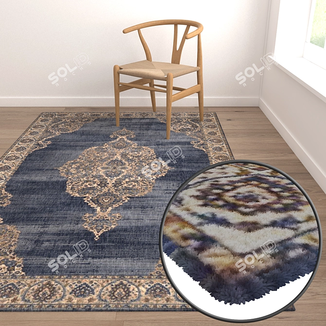 Luxury Set of Carpets 1598 3D model image 5