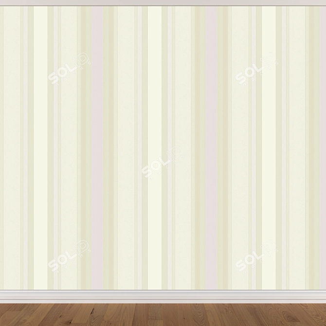 Seamless Wallpaper Set - 3 Colors 3D model image 3