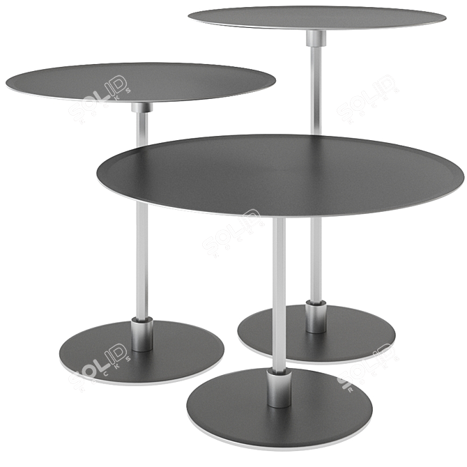 Acerbis Gong Coffee Table - Sleek Italian Design 3D model image 1
