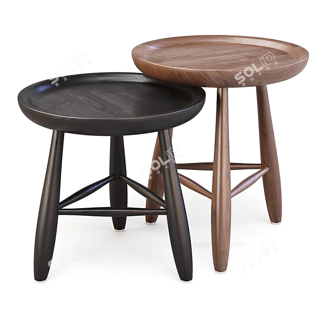 Eichholtz Ramirez: Exotic Side Tables 3D model image 1