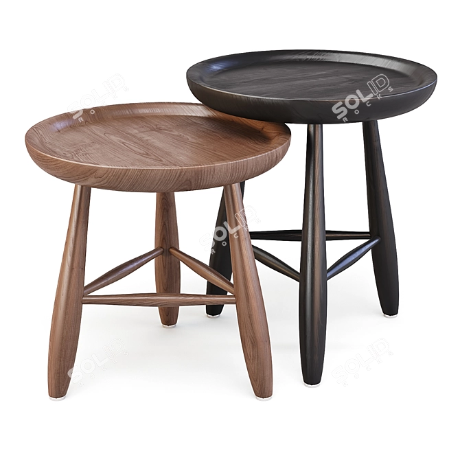 Eichholtz Ramirez: Exotic Side Tables 3D model image 2