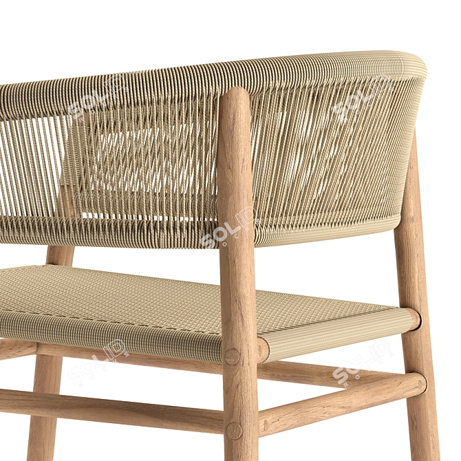 Ethimo Kilt Lounge Chair: Elegant Comfort for Your Space 3D model image 3