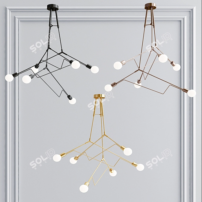 Divergence Outdoor Pendant: Elegant Illumination for Your Outdoor Space 3D model image 2