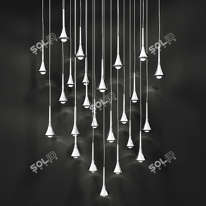 Studio Italia Design Rain So (H:300mm-4000mm, D:80mm) 3D model image 2