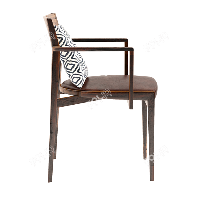 Eleganza Lisa: Italian Natuzzi Armchair 3D model image 2