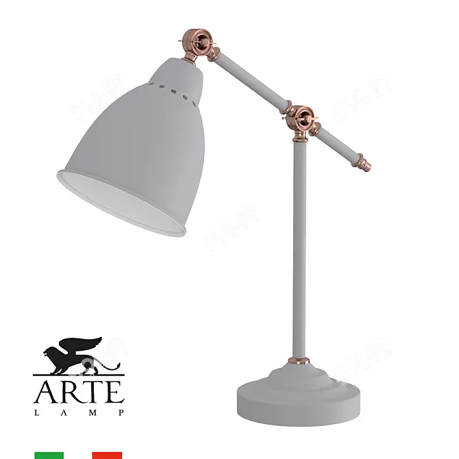 ARTE Braccio Grey Table Lamp 3D model image 1