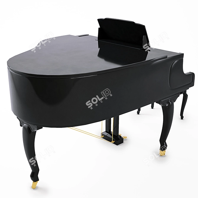 Elegant Grand Piano: Superior Quality 3D model image 2