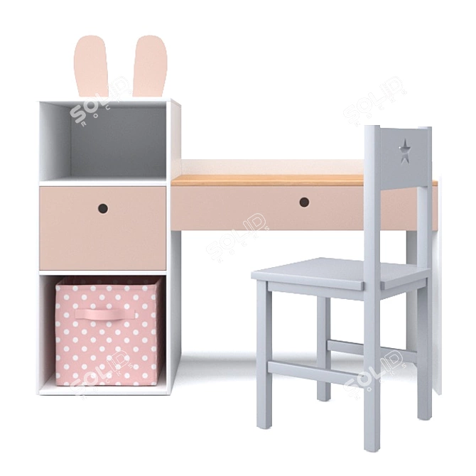 Nursery Desk & Decor 3D model image 10
