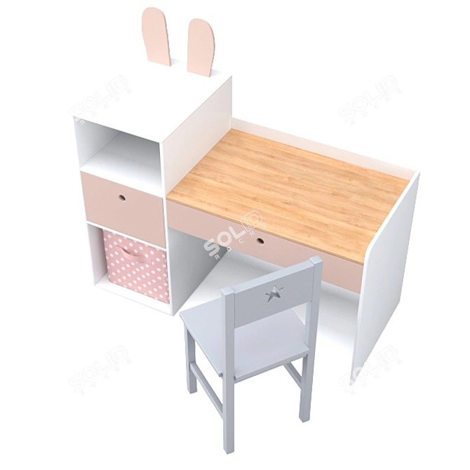 Nursery Desk & Decor 3D model image 12