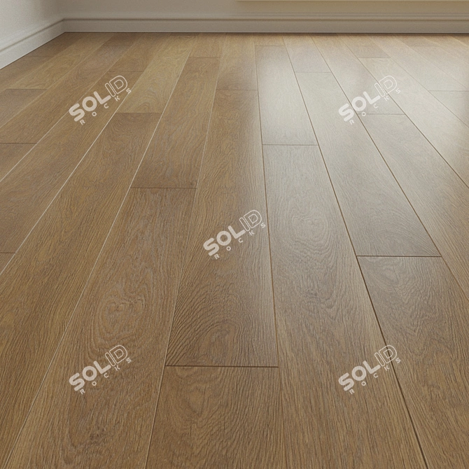 Parquet laminate flooring 3D model image 1