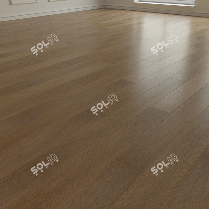 Parquet laminate flooring 3D model image 2