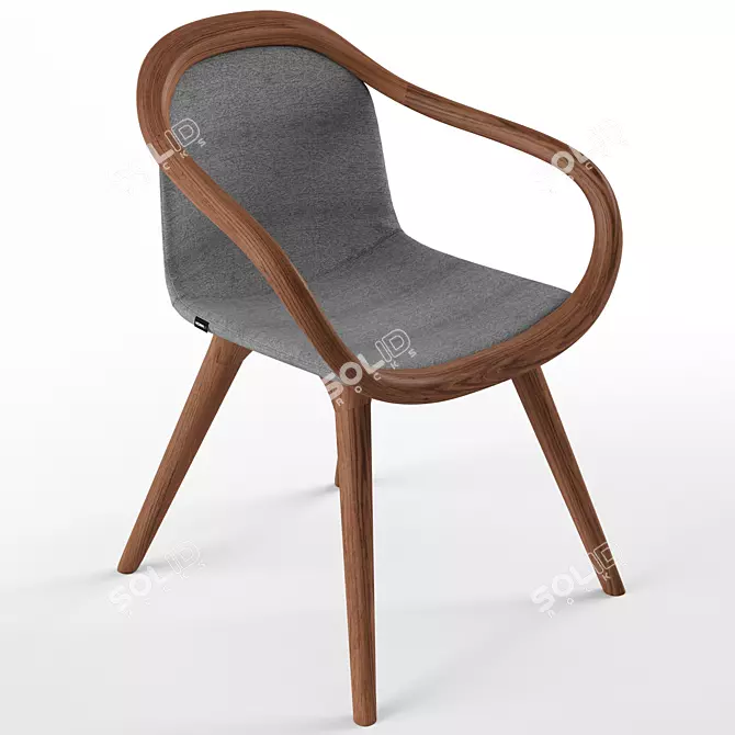 Ginevra Horm Italia Chair: Sleek Design, Maximum Comfort 3D model image 1