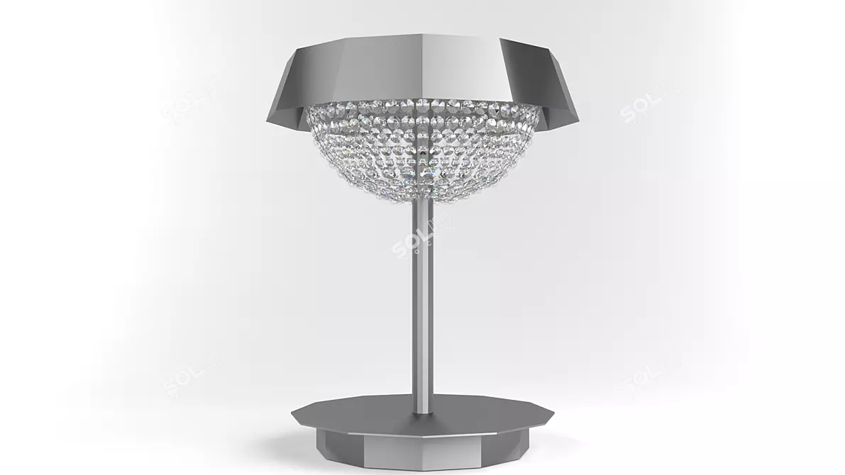 Crystalline Glass Table Lamp 3D model image 1
