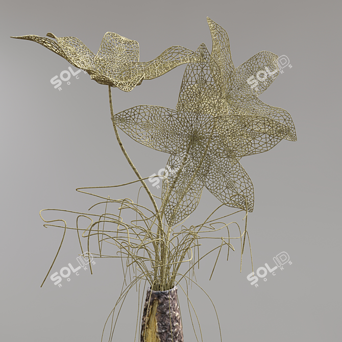 Elegant 3D Vase: Photogrammetry 3D model image 3