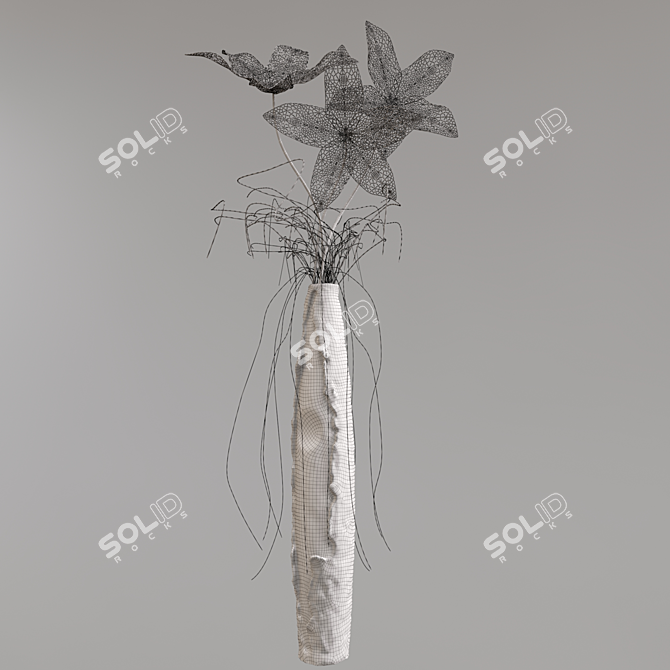 Elegant 3D Vase: Photogrammetry 3D model image 5