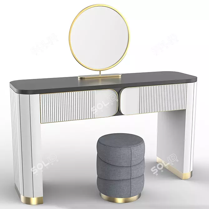 Elegant Vanity Table 2012 3D model image 1