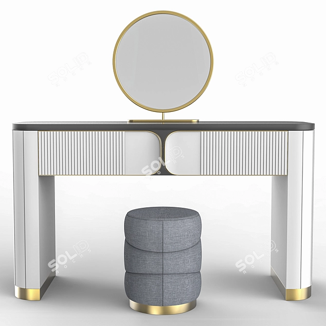 Elegant Vanity Table 2012 3D model image 3