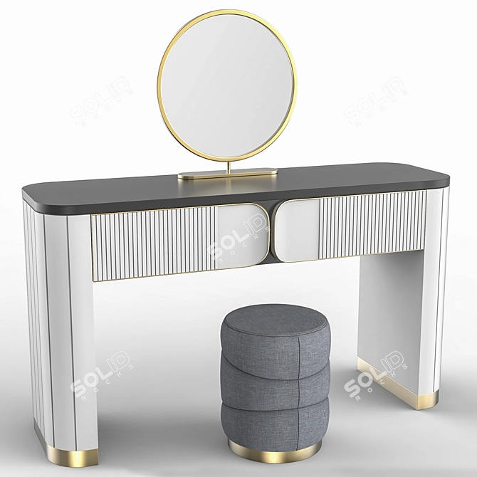 Elegant Vanity Table 2012 3D model image 4