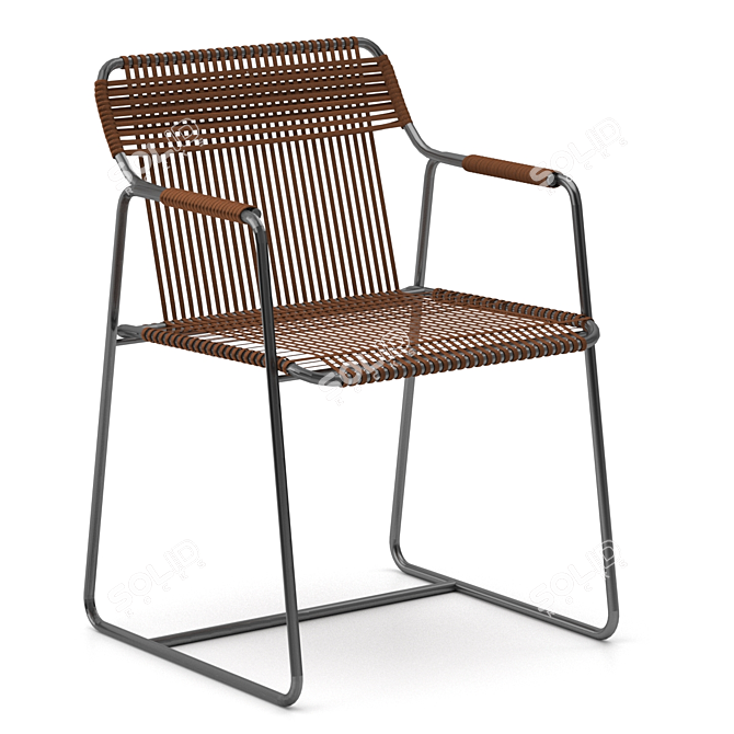 Elegant Harmony Chair 3D model image 1