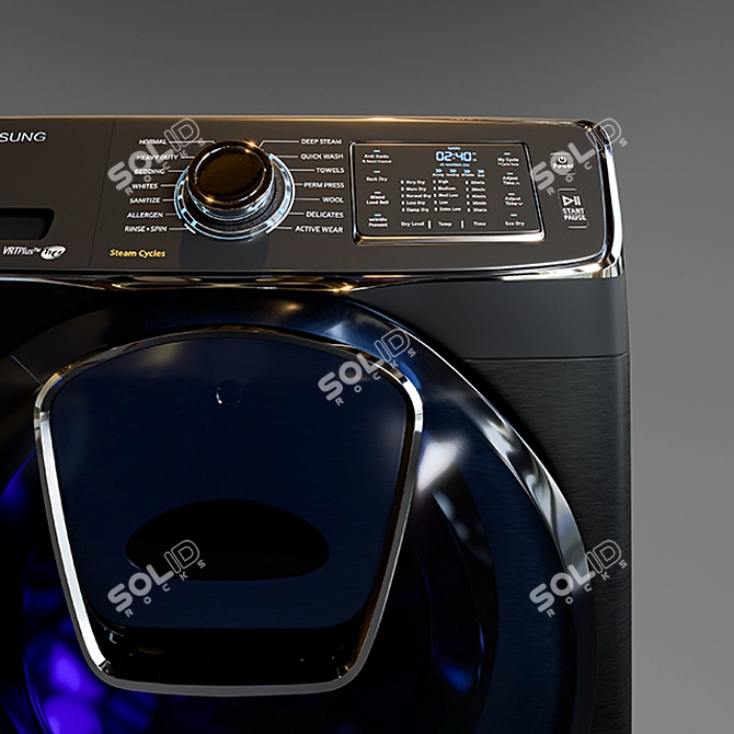 Samsung Turbo+ Washer: Powerful & Efficient 3D model image 2