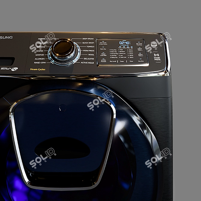 Samsung Turbo+ Washer: Powerful & Efficient 3D model image 6