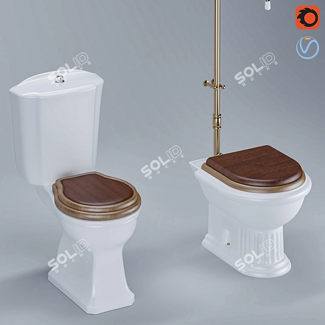 Modern WC Model 01 - 2015 3D model image 2