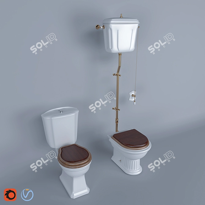 Modern WC Model 01 - 2015 3D model image 6