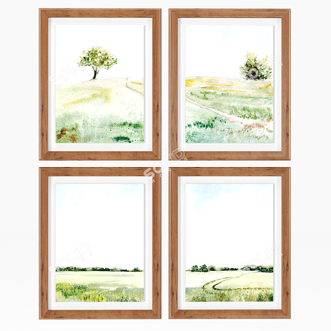 Farmhouse Chic Art Frames - 101x81cm - Multiple Colors 3D model image 2