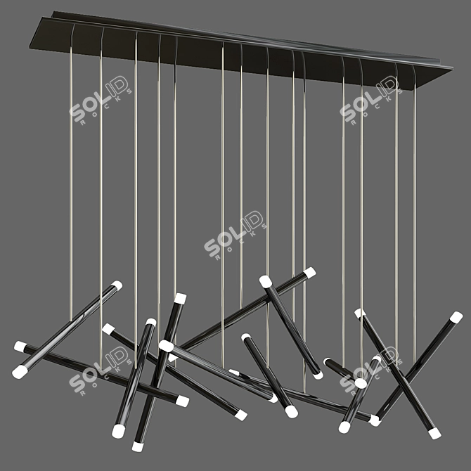 Dutti D0068 LED Chandelier - Modern Elegance 3D model image 3