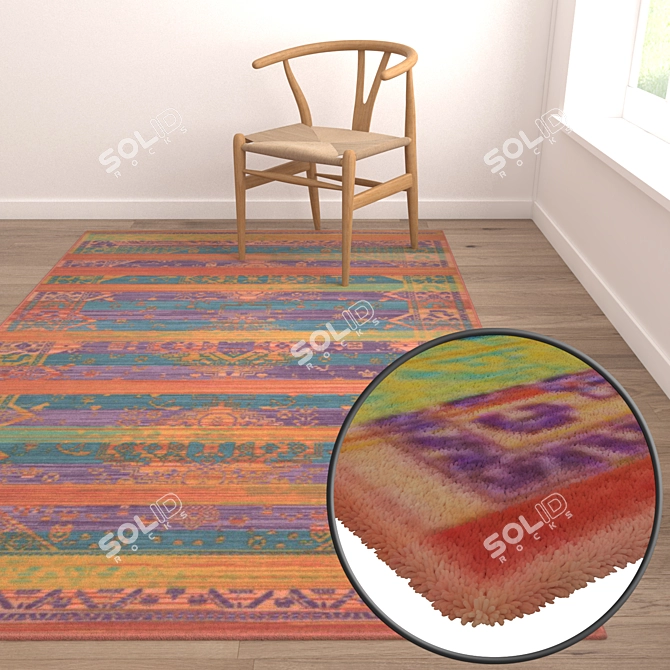 Luxury Carpet Set: High-Quality Textures & Multiple Rendering Options 3D model image 5