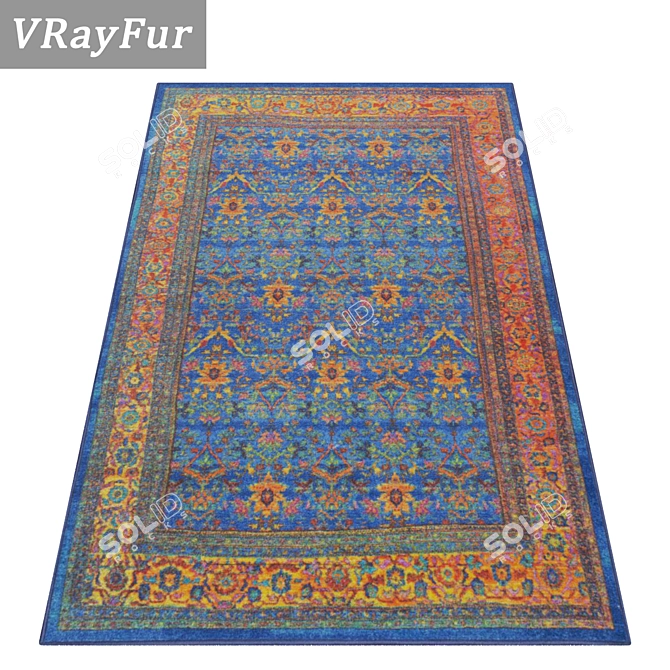 High-Quality Carpets Set 3D model image 2