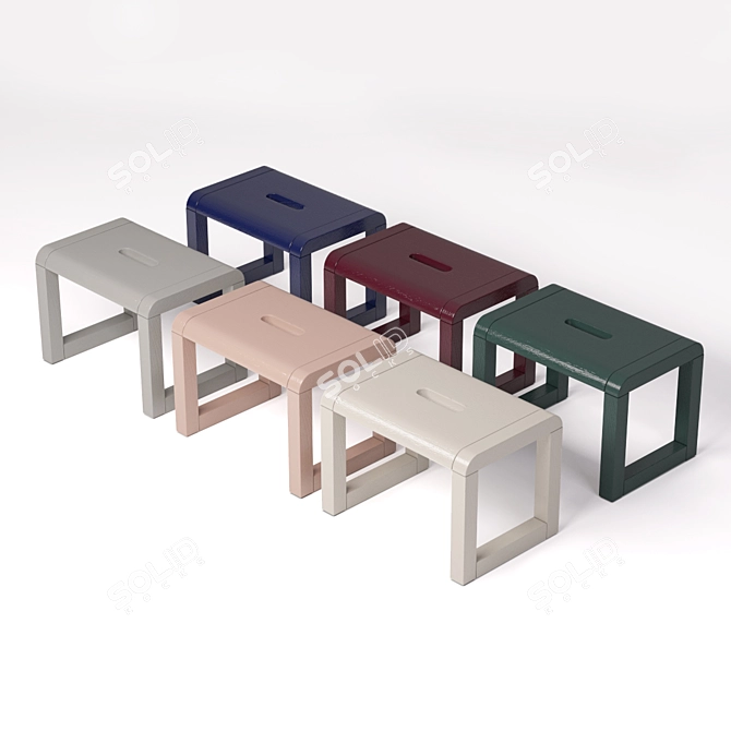 Stylish Little Architect Kids Furniture 3D model image 3