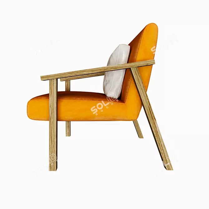 Elegant Armchair by PRADDY/DORSEY 3D model image 4