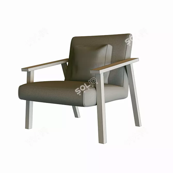 Elegant Armchair by PRADDY/DORSEY 3D model image 5