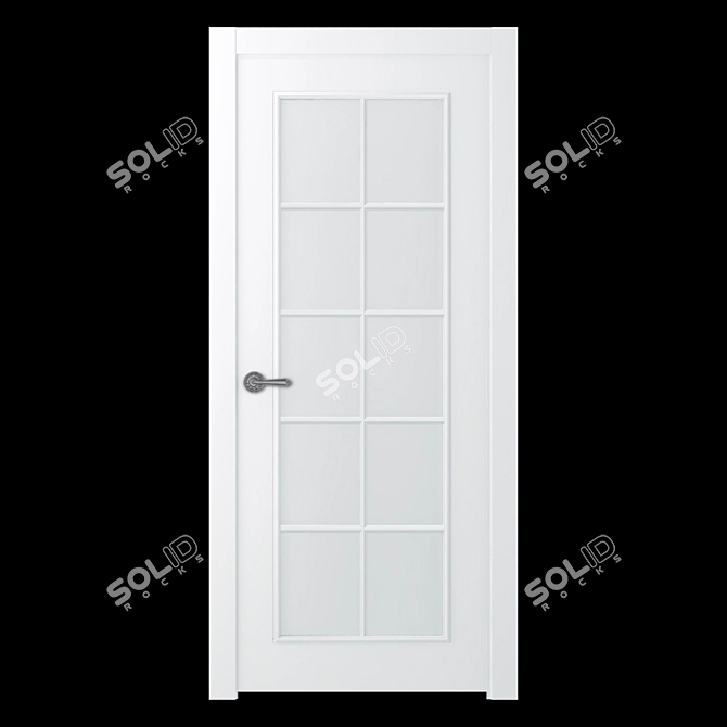 Elegant Lamira 1 Interior Door 3D model image 1