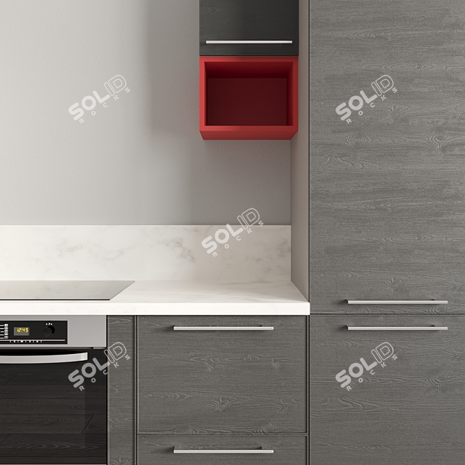 Modern Kitchen Marya Dominica 3D model image 2