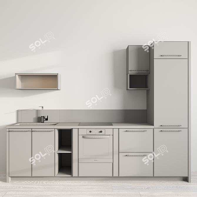 Modern Kitchen Marya Dominica 3D model image 4