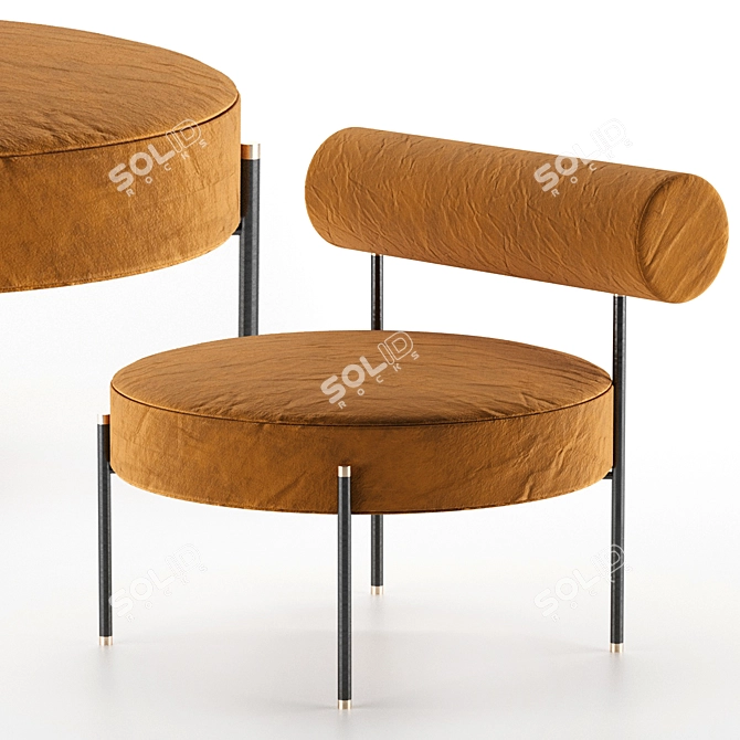Sleek Interior Chair 3D model image 1