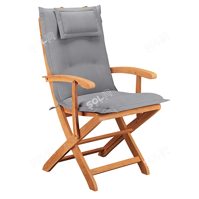 Modern Garden Dining Chairs 3D model image 5