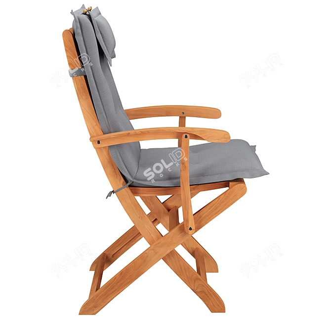 Modern Garden Dining Chairs 3D model image 2