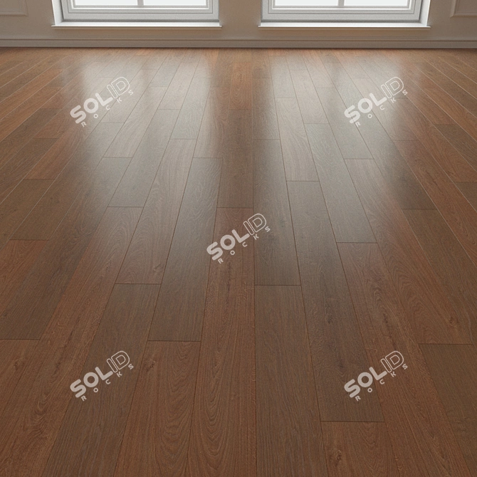 Title: Deep Honey Sherwood Oak Laminate with 3D Texture 3D model image 3