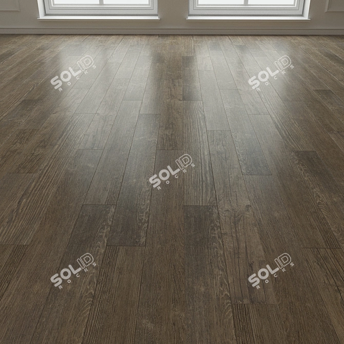 Title: Renoir Parquet 194: High-resolution Laminate Flooring 3D model image 3