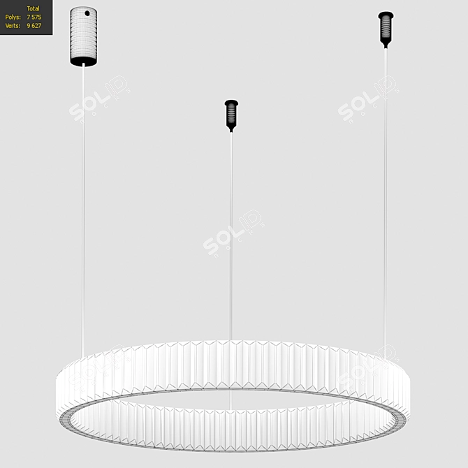 NEWPORT Gold Pendant Lamp 3D model image 2